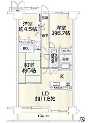 サン・アイリス焼津 3LDKの間取図画像