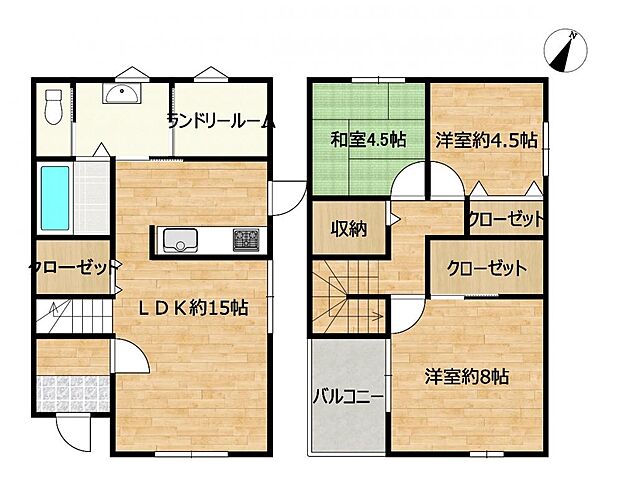 間取り 福井市運動公園3丁目106-2