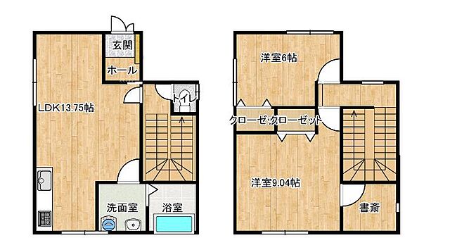 間取り 坂井市丸岡町南横地2-28-8