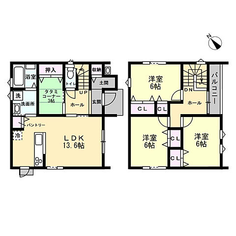 間取り 米子市三本松4丁目4-23