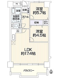 間取図画像 2LDK