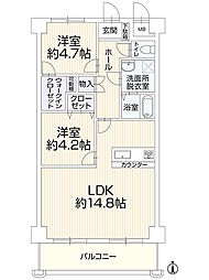 間取図画像 2LDK