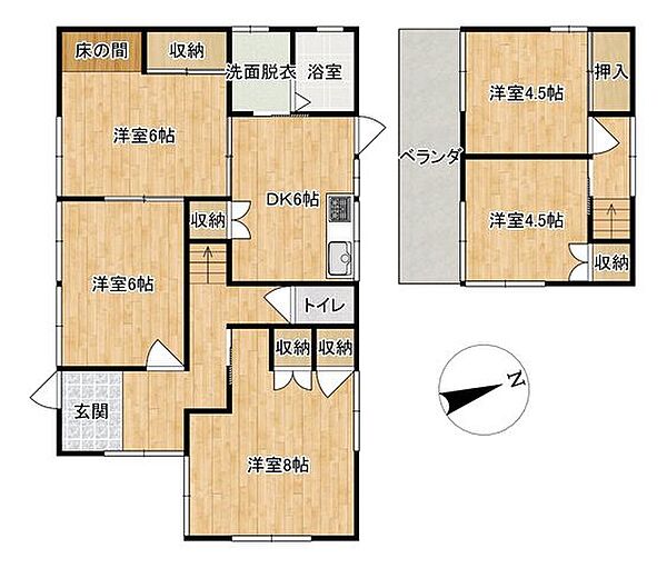間取りを拡大表示