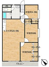 間取図画像 3LDK