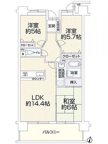 間取り ダイアパレスサンポート高松 4階/-