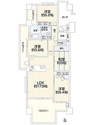 アソシアテラス博多南 4LDKの間取図画像