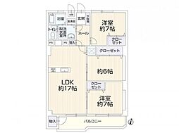 間取図画像 2SLDK