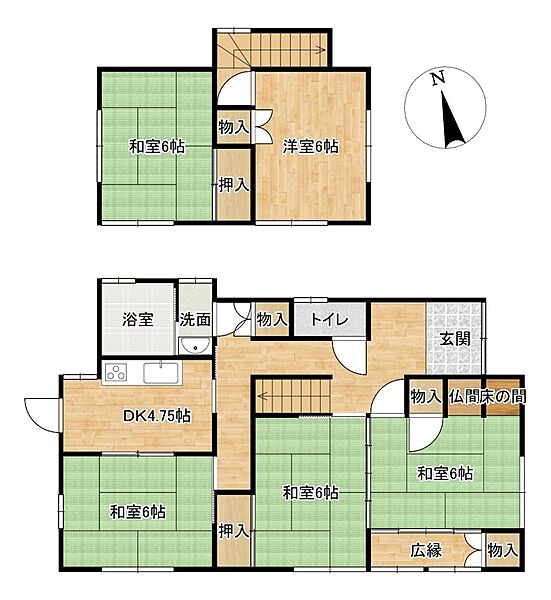 Beautiful mountainous landscape with colorful sky