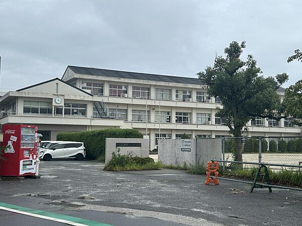 Beautiful mountainous landscape with colorful sky