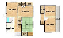 鹿児島市千年1丁目　戸建て 3LDKの間取り