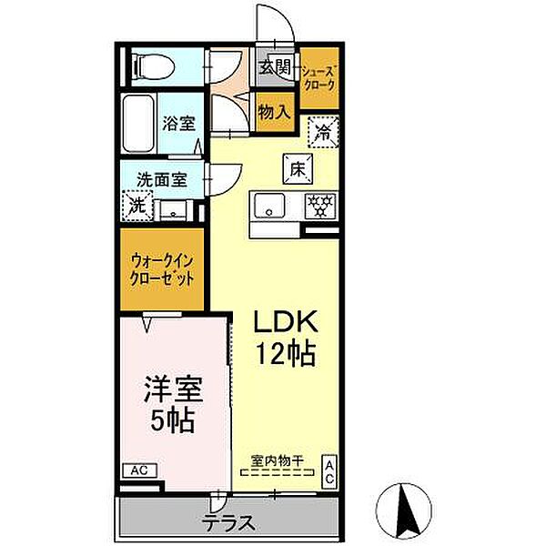 グラナーデ東葛西 ｜東京都江戸川区東葛西2丁目(賃貸アパート1LDK・1階・41.67㎡)の写真 その2