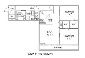 LANDS(K-159)  ｜ 千葉県市川市行徳駅前3丁目13-10（賃貸マンション2LDK・3階・60.52㎡） その2