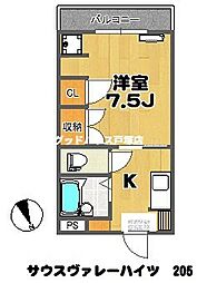 サウスヴァレーハイツ 2階