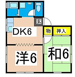 西根ハイツII 2階