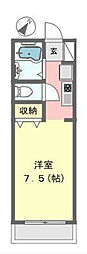 東戸塚ヒルズ ワンルームの間取図画像