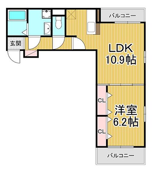 兵庫県宝塚市川面1丁目(賃貸アパート1LDK・2階・41.97㎡)の写真 その2