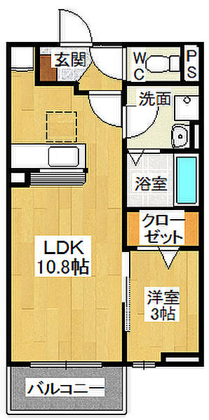 FOREST清荒神 ｜兵庫県宝塚市清荒神2丁目(賃貸アパート1LDK・1階・33.12㎡)の写真 その2