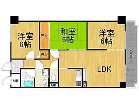 ロイヤルシャトー門戸  ｜ 兵庫県西宮市門戸東町（賃貸マンション3LDK・3階・66.96㎡） その2