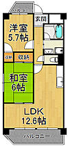 サンビレッジ  ｜ 兵庫県伊丹市北伊丹3丁目（賃貸マンション2LDK・5階・53.92㎡） その2