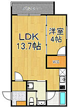 兵庫県西宮市甲東園2丁目（賃貸マンション1LDK・2階・40.08㎡） その2