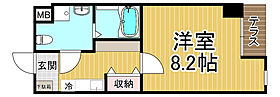 兵庫県西宮市門戸荘（賃貸マンション1K・1階・24.96㎡） その2