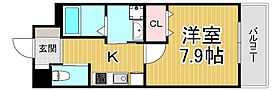 兵庫県西宮市笠屋町（賃貸マンション1K・3階・28.43㎡） その2