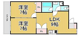 ハイツ南郷  ｜ 兵庫県西宮市南郷町（賃貸マンション2LDK・2階・50.00㎡） その2