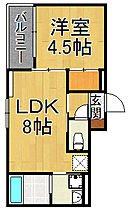 ピュアフィールド東桜木町  ｜ 兵庫県尼崎市東桜木町（賃貸アパート1LDK・2階・31.08㎡） その2