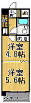 グランピア上甲子園  ｜ 兵庫県西宮市上甲子園1丁目（賃貸マンション1DK・4階・24.94㎡） その2