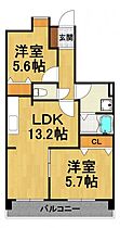 アプリーレ武庫川  ｜ 兵庫県西宮市池開町（賃貸マンション2LDK・2階・55.60㎡） その2