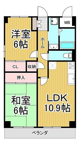 兵庫県西宮市甲陽園日之出町(賃貸マンション2LDK・3階・55.20㎡)の写真 その2