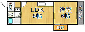 ハイム北口  ｜ 兵庫県西宮市田代町（賃貸アパート1LDK・1階・33.00㎡） その2