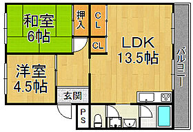 サンパティオ塚口北  ｜ 兵庫県尼崎市富松町4丁目（賃貸マンション2LDK・4階・57.57㎡） その2