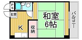 ハイツアルペン東難波  ｜ 兵庫県尼崎市東難波町5丁目（賃貸マンション1K・4階・22.80㎡） その2