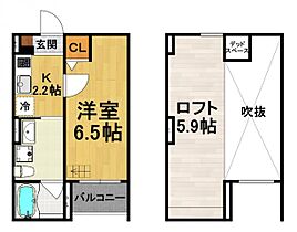 La Fiore Ama  ｜ 兵庫県尼崎市長洲東通3丁目（賃貸アパート1K・2階・21.58㎡） その2