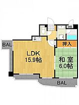 パルステージ武庫之荘  ｜ 兵庫県尼崎市武庫之荘2丁目（賃貸マンション1LDK・5階・50.63㎡） その2