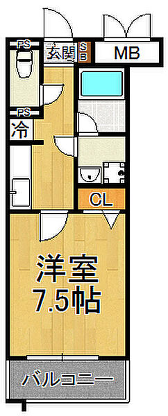 グラント塚口 ｜兵庫県尼崎市南塚口町6丁目(賃貸アパート1K・3階・25.66㎡)の写真 その2