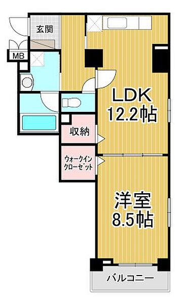 兵庫県尼崎市下坂部2丁目(賃貸マンション1LDK・2階・53.37㎡)の写真 その2