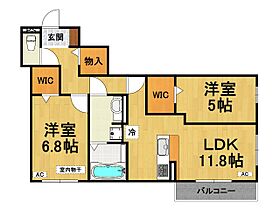 兵庫県尼崎市塚口町3丁目（賃貸アパート2LDK・3階・60.82㎡） その2