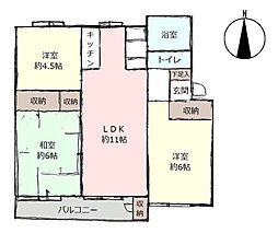 間取図画像 3LDK