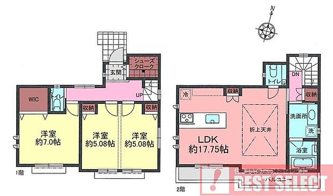 間取り 杉並区善福寺四丁目　新築戸建