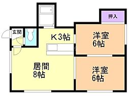 間取図画像 2LDK
