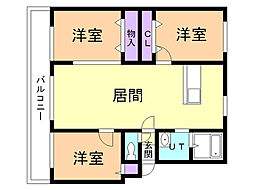 パークハイツＨ 4階