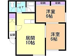 ラファーレ392 2LDKの間取図画像