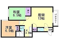 間取図画像 2LDK