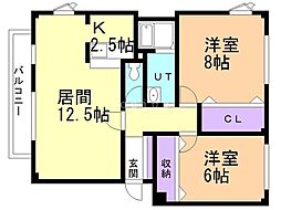 間取図画像 2LDK