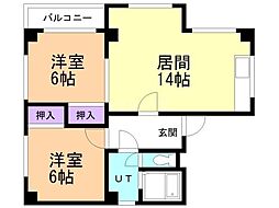 間取図画像 2LDK