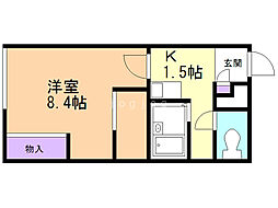 間取図画像 1K