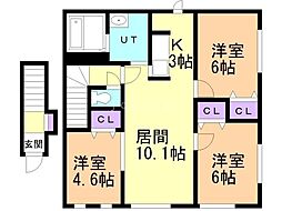 間取図画像 2LDK