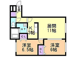 間取図画像 2LDK